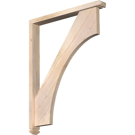 Westlake Arts And Crafts Smooth Bracket W/ Offset Brace, Douglas Fir, 3 1/2W X 30D X 38H